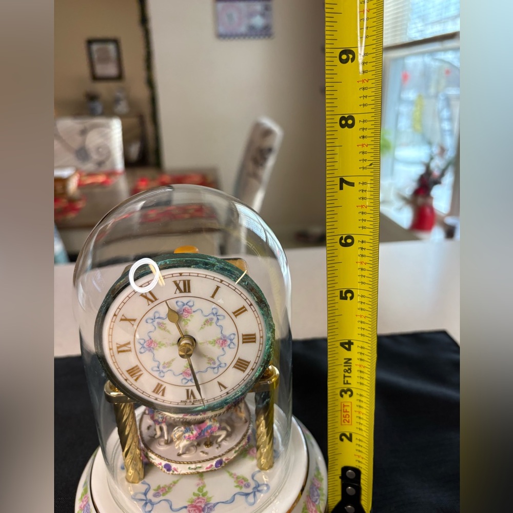 Price Drop🔥🔥Franklin Mint”The Carousel Anniversary Clock” A Collectible Item - Picture 13 of 13